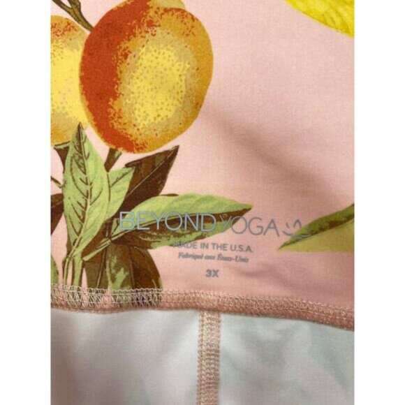 Beyond Yoga Leggings Womens 3X Plus Endurance Light High Waisted Pink Lemonade - Picture 4 of 6